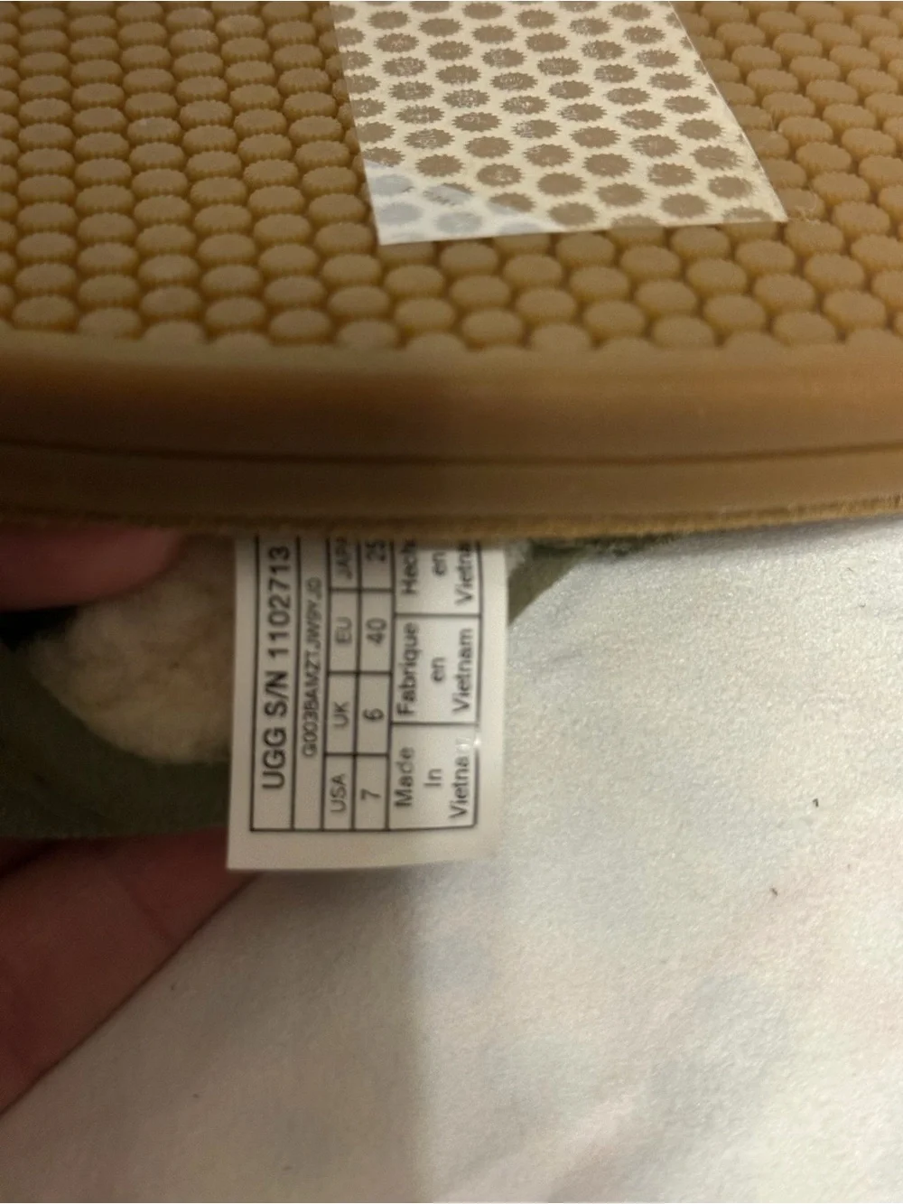 UGG Mens Seaside Green Shearling Flip Flop Sandals